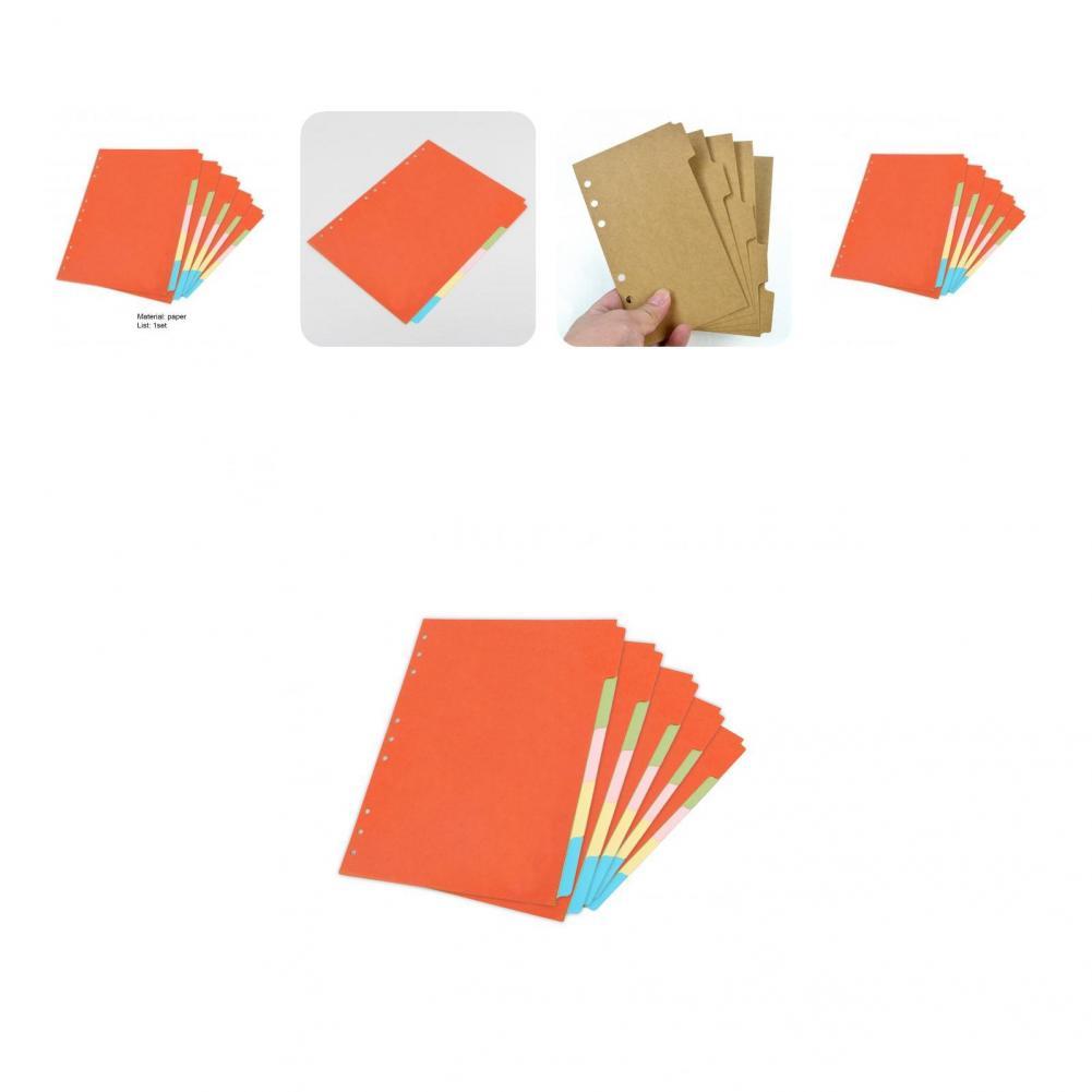 Duże 5 szt. Trwałe notatki na książki dzielniki na przedmioty przekładki na segregatory papierowe trwałe robić biura