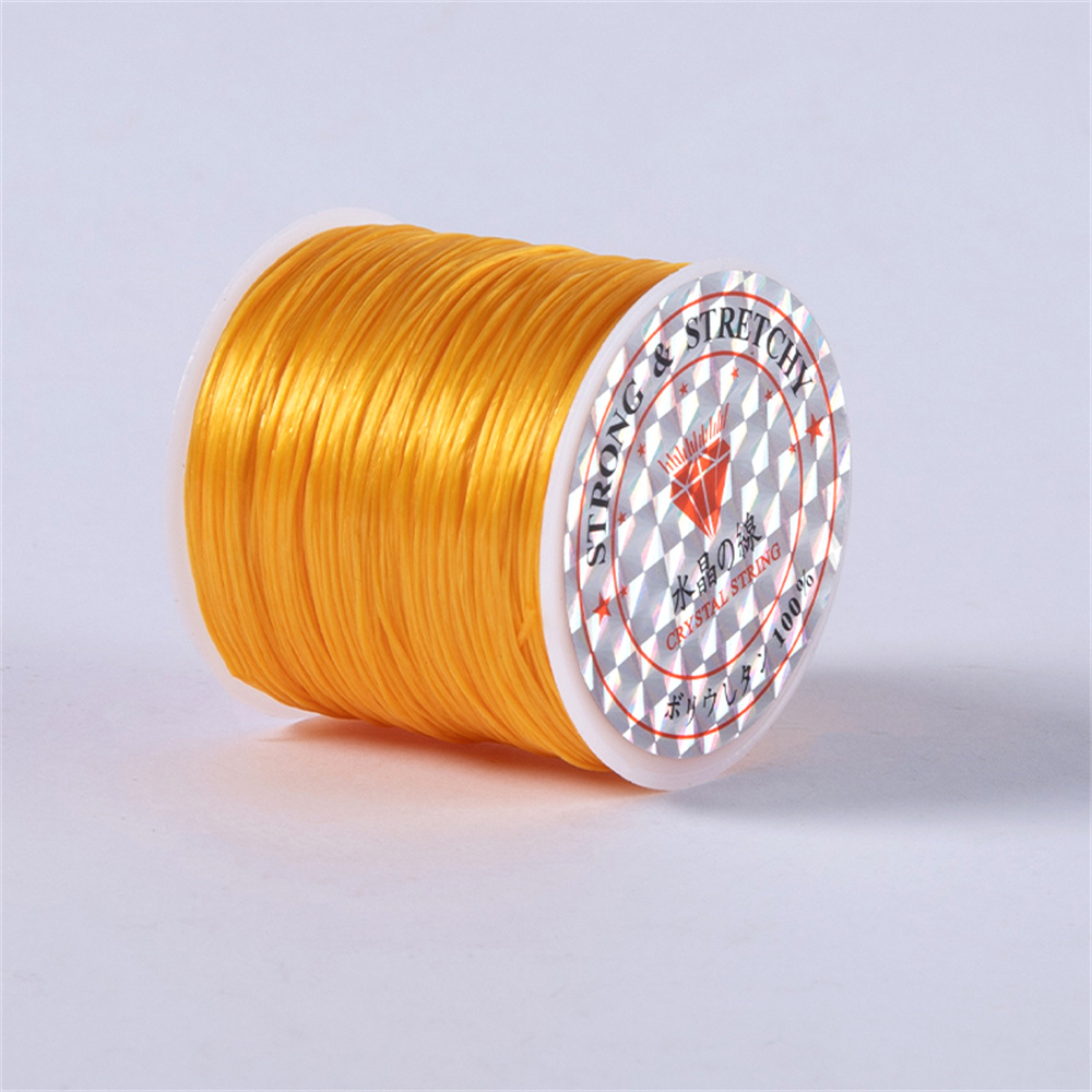 1 Roll/Lot 60M Sterke Elastische Kristal Kralen Koorden Voor Armband Ketting Stretch Draad Koord String Diy Sieraden Maken: Roze