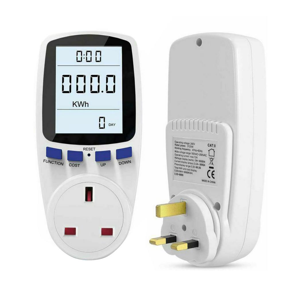 Energie Monitor Euro Plug Power Meter Socket Lcd Power Usage Monitor Metering Smart Socket Meter Lcd Power Usage Monitor