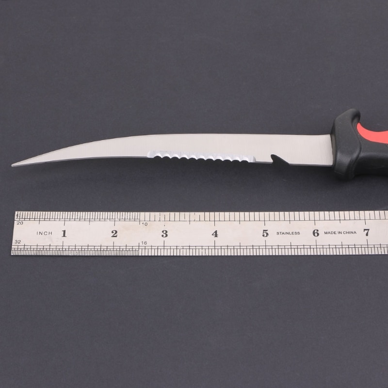 Kalastusveitsi ruostumatonta terästä terävä kannettava leikkaus puuttua monitoimiset kalastustyökalut