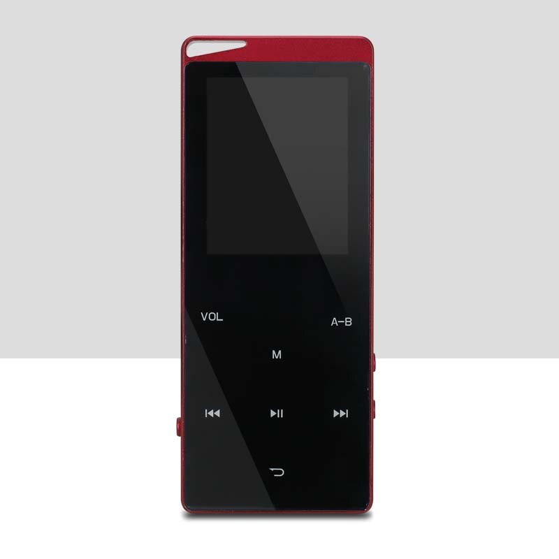 Nuovo MP4 player con bluetooth mp3 mp4 di musica lossless lettore portatile mp4 media sottile tasti a sfioramento da 2.4 pollici radio fm video Hifi 16 GB: Rosso / 16GB