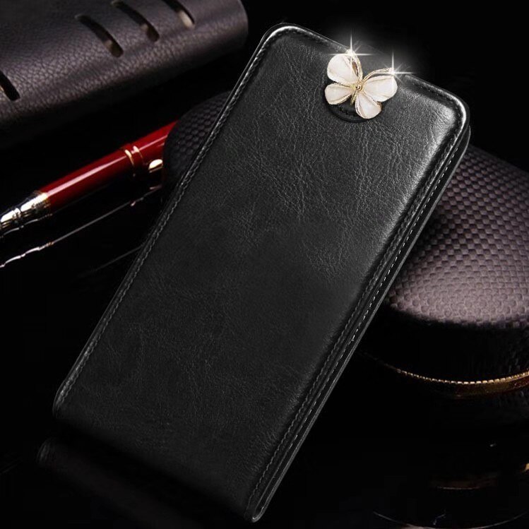 Luxury PU Leather Flip Case For Xiaomi Redmi 7A Case Wallet Cover For Xiaomi Redmi 7 A 16GB 32GB 64GB Case Coque: Redmi 7 / Black With Butterfly