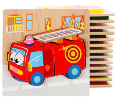 3D Holz Puzzle Puzzle Spielzeug Für Kinder Holz Cartoon Tier Puzzles Intelligenz Kinder Früh Pädagogisches Spielzeug Für Kinder