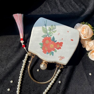 Angelatracy 2020 di Nuovo Modo di Arrivo del Cotone Floreale Struttura in Metallo Oro di Pesce Delle Donne Del diamante Crossbody Nappa Sacchetto di Sera Della Borsa di Dialogo: donne borsa Floral 1