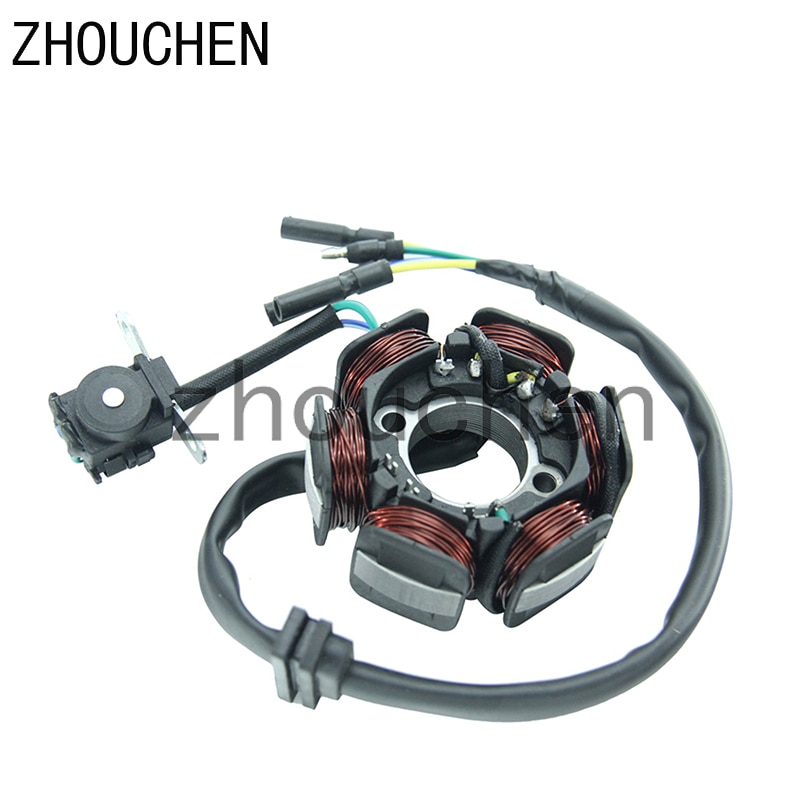 Generator magnetor likström stator motorspolar under elektrisk startmagneto passande för yinxiang 150cc motorer cq -154-1