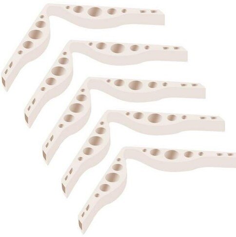 5/3/1Stck 3D wiederverwendbar Silikon Nase Brücke Silikon Halterung Gläser Unterstützung Atmungsaktiv Für Erwachsene Maske: 5Stck Haut