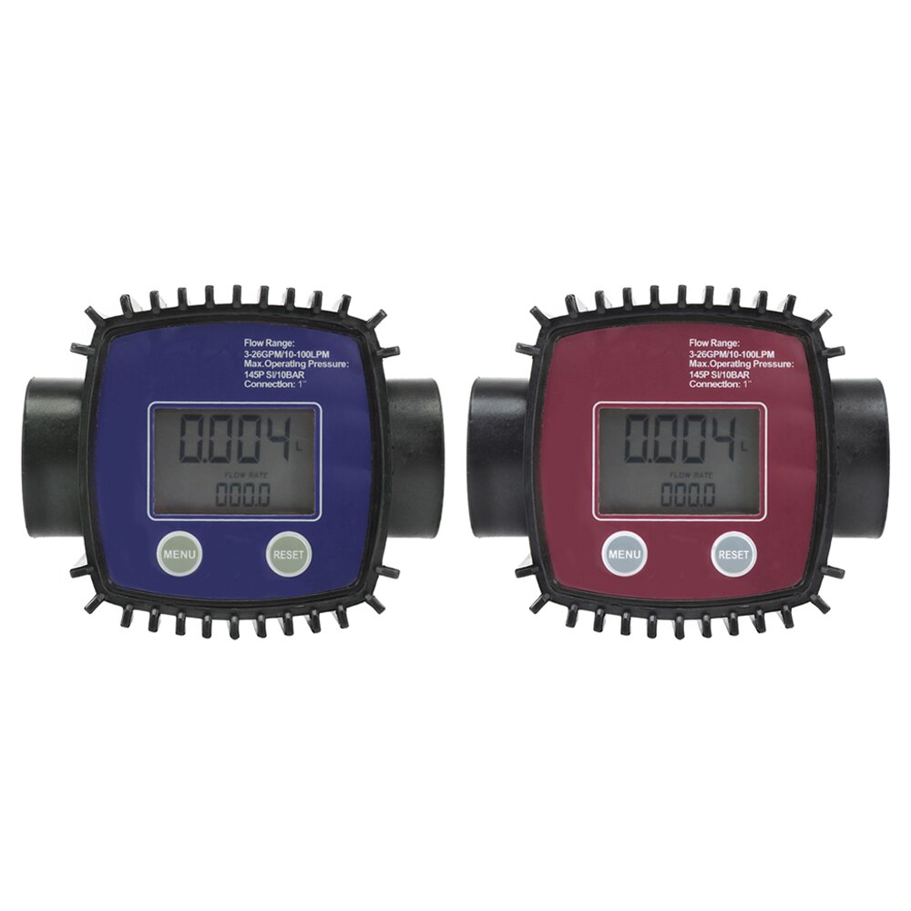 K24 Digital Turbine Flow Meter 1" Internal Thread for Water Gasoline Diesel Kerosene Chemical Liquid