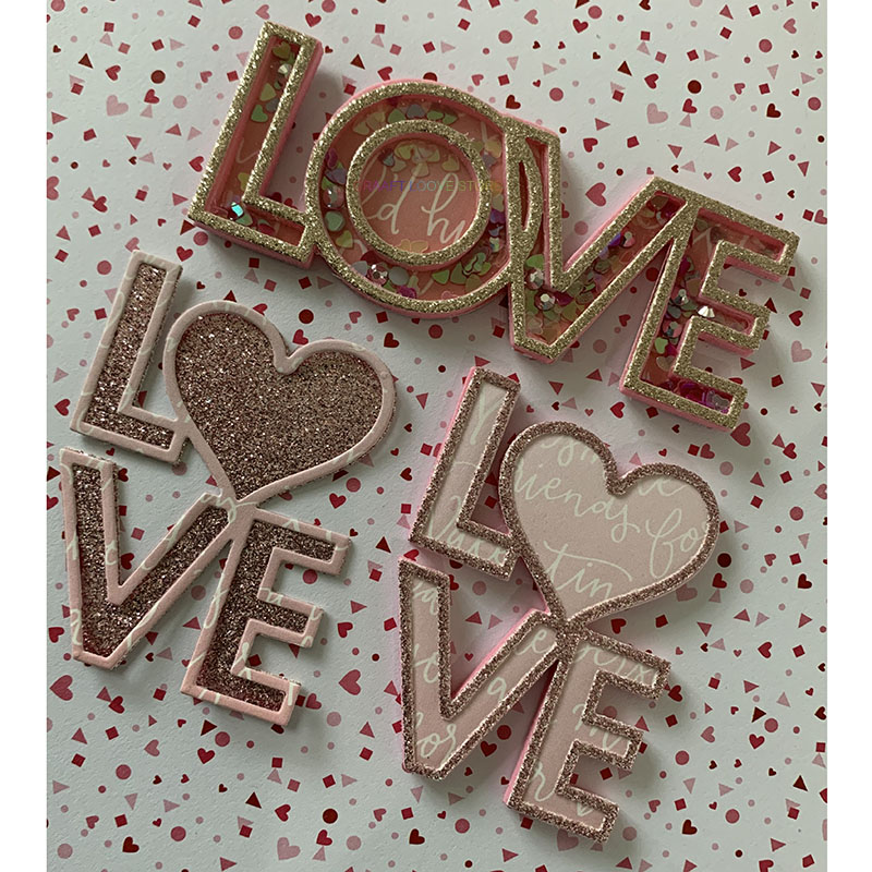 Layred Love heart Shaker card Metal Cutting Die Stencils for DIY album Decorative Embossing Paper Cards