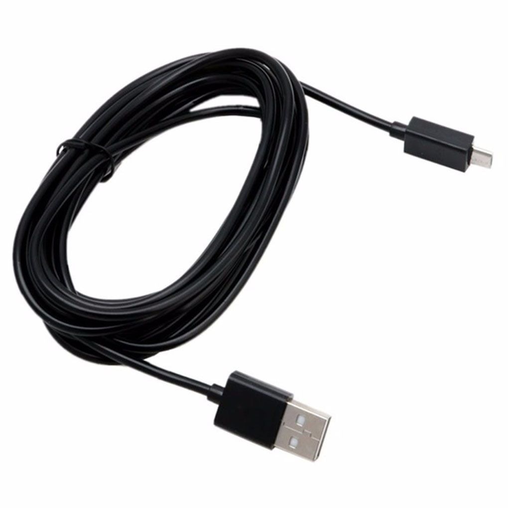 Vervanging Voor PS4 3 Meter Oplaadkabel Zwart Lading Cord Usb Micro Lijn Gamepad Charger Wire