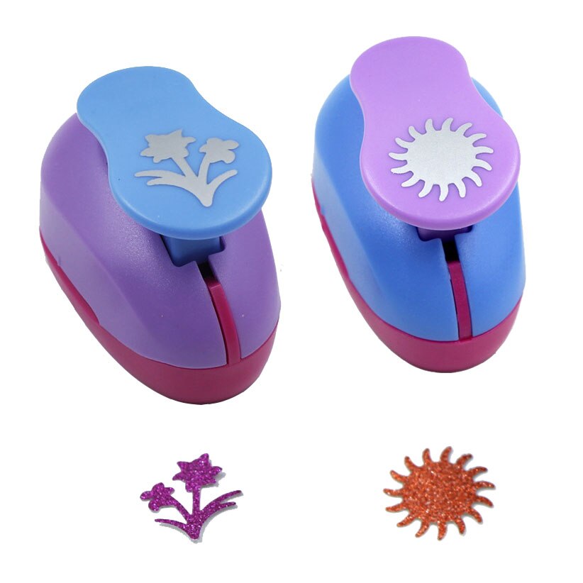 2.5cm(1 inch) Circle and Wave Circle Shape hole punch set Puncher Crafts Scrapbooking round DIY Paper Cutter Punches Free ship: Sun and Shuixian
