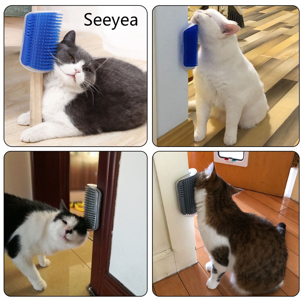Huisdier Kat Borstel Massage Self Schoonheid Apparaat Kam Borstel Kat Scratch Wrijving Kam Veeg Gezicht Kam Katten Product Accessoires