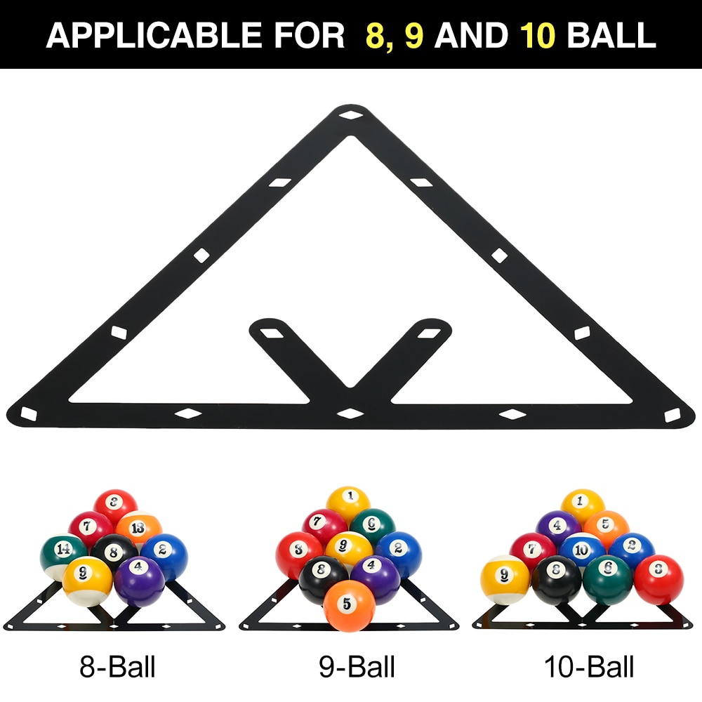 1 / 6 pz Magia sfera cremagliera biliardo cremagliera foglio spunto sfera cremagliera triangolo spunto sfera accessorio 8/9/10 sfera Combo Billar per tavolo da biliardo