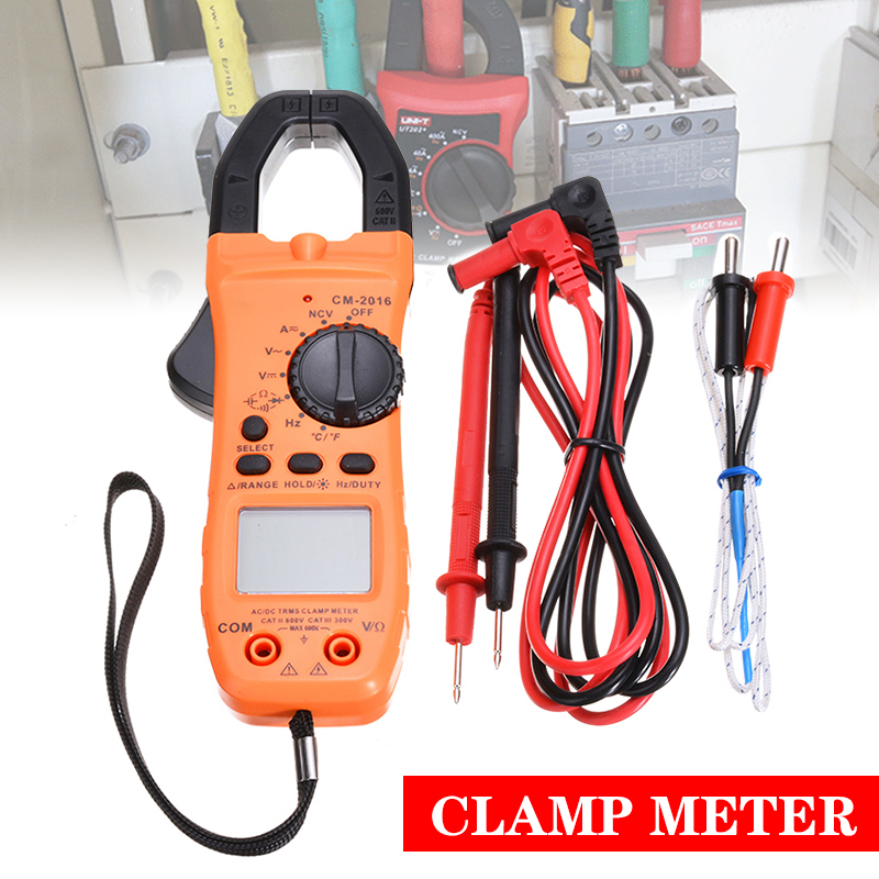 1Set 6000 Counts Digital Clamp Meter Tester AC/DC Auto Range Multimeter True TRMS For Circuit Conducts Electricity Confirming