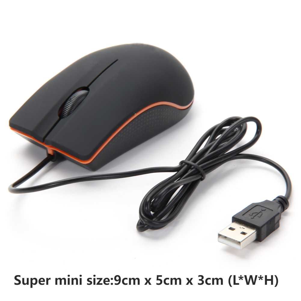 USB Wired Gaming Mouse 1200 DPI Optical 3 Buttons Game mouse For PC Laptop Computer E-sports 1M Cable USB Mice: GRAY
