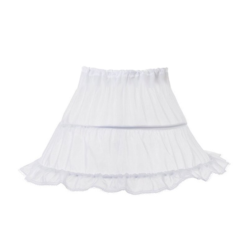 VOGUEON Girls Petticoat Kids 2-3 hoops Accessory Girl Crinoline Underskirt for Evening Wedding Dress Half Slip Princess Costume: 2 Hoops 35cm Length