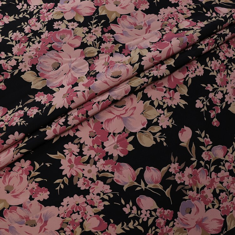 Tissu en crêpe De Chine imprimé, étoffe douce pour la peau De mûrier, sarouel drapé, vêtements, chemise, tissu au mètre