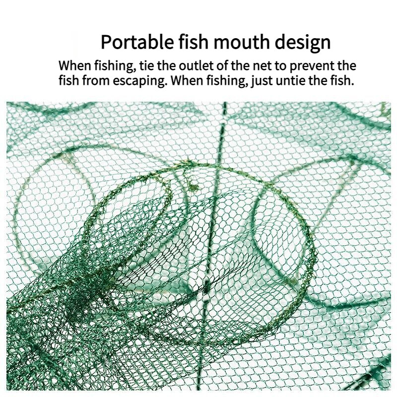 Fish Net Shrimp Cage Multi Specification Moving Net Folding Fishing Lobster Net Umbrella Cage Fishing Gear Pratical