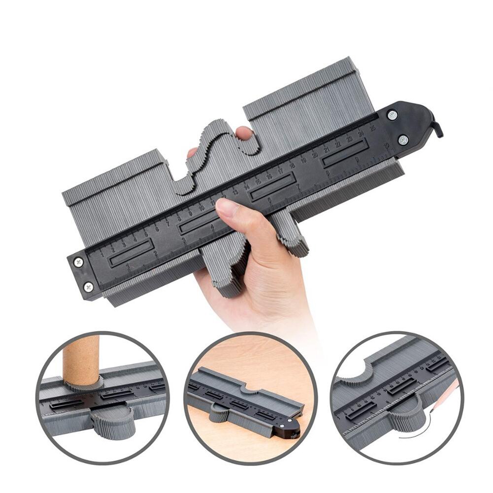 10/6inch Contour Gauge Profile Duplicator Contour Gauges Standard Wood Marking Tool Tiling Laminate Tiles Profile Measuring Tool