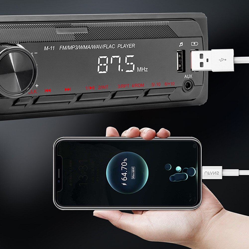Car Stereo Bluetooth Car Radio 1din Autoradio Car Mp3 Player Audio Stereo Bluetooth Usb TF Aux Player FM In-Dash Head Unit