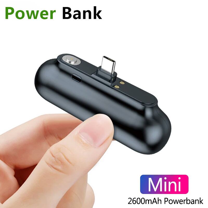 Portable Mini Power Bank Charger Charging Station Type-C And Micro USB Charging Head For Iphone XS/XS Max/XR Google Pixel 3 XL