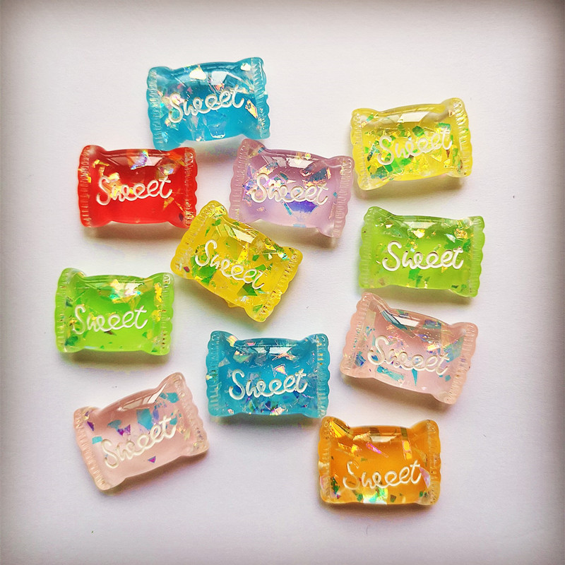 10 stücke Schleim Charms Candy Süße Zucker Polymer Schleim Box Spielzeug Für Kinder Charms Modellierung Ton DIY Zubehör Für Kinder: Mix 10 Pieces