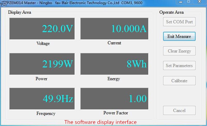 AC Power Meter Energy Meter 220V 100A RS485 Modbus Electricity Kwh Meter for Homekit PZEM-016 With Split CT
