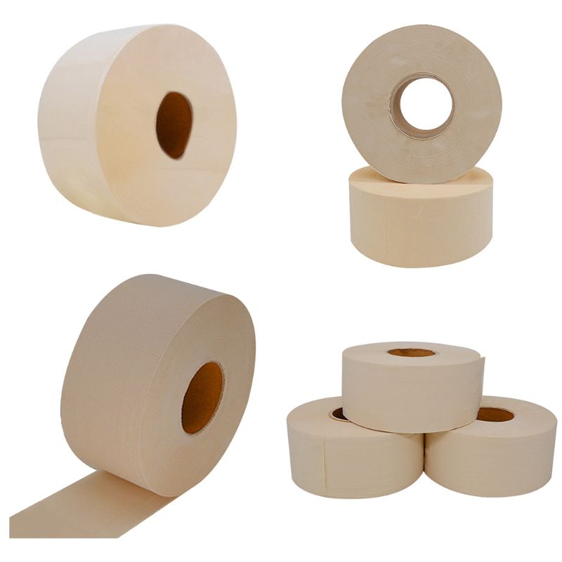 Eco-Friendly Bamboo Pulp Toilet Paper Jumbo Roll 3-Ply High Capacity Biodegradable Bath Tissue for Home Cafe Shop Restaurant