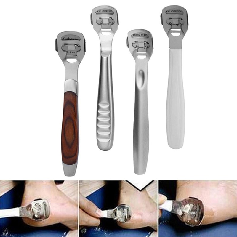 Foot Callus Shaver RaspHeel Hard Skin Remover Hand Feet Pedicure Razor Tool Shavers Stainless Steel Handle Foot File Grater
