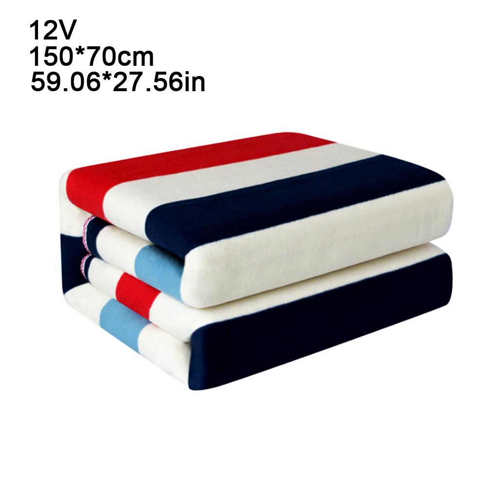 Manta eléctrica para coche de 12V/24V para RV, manta de viaje climatizada para invierno, manta de calefacción resistente al agua, alfombra térmica: 12V / 150x120cm