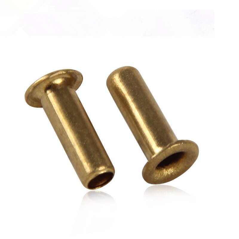 100Pcs M2 M2.5 M3 M4 GB876 Buisvormige Klinknagels dubbelzijdige Printplaat PCB Nagels Koperen Holle Klinknagel Noten HW036