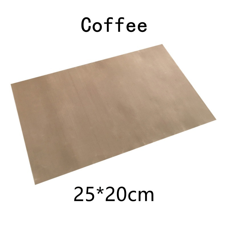 40*60Cm/30*40Cm Herbruikbare Slip Bakken Mat Vel Olie-Proof Papier Bakken Oven pad Non-stick Keuken Bakken Gereedschap Voor Gebak: Coffee-25x20cm