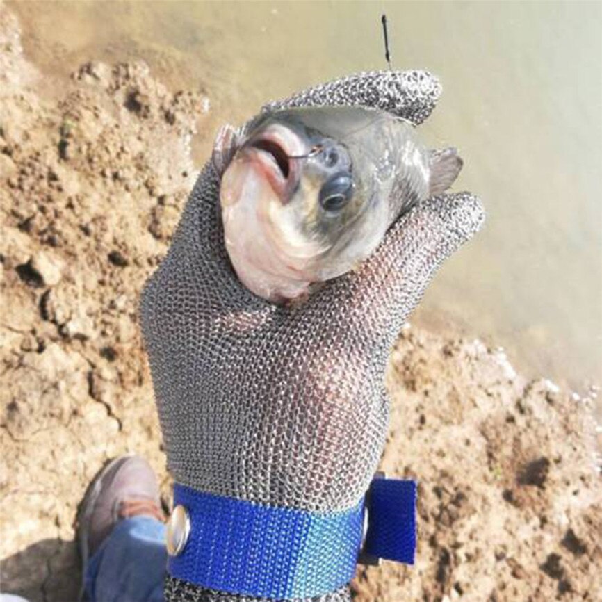 Anti-cut Gloves Working Safety Cut Proof Stab Level 5 Protection Resistant Stainless Steel Gloves Metal Mesh Butcher S~xl