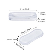 5Pcs Badkamer Transparant Siliconen Toiletbril Bumper Buffer Pads Universal Shockproof Sterke Lijm Thuis Vervanging Onderdelen