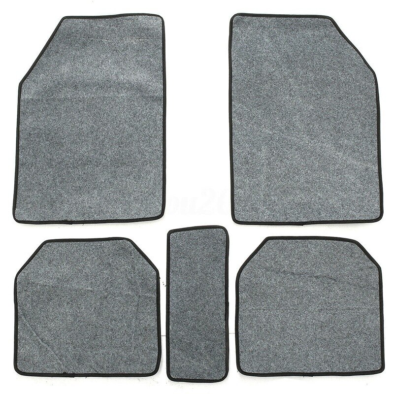 Velvet Universal 5X Car Floor Mats Rug Carpet All-Weather Full Fit for Truck SUV