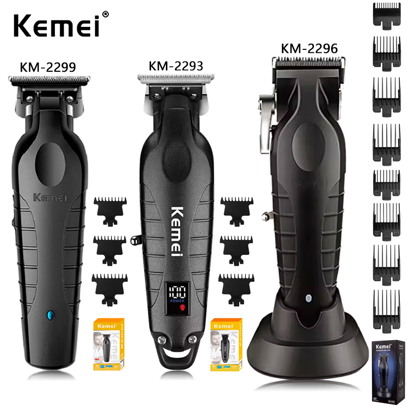 Kemei Professionele Tondeuse Kit KM-2296 KM-2299 KM-2293 Elektrische Tondeuse Mannelijke Haar Snijmachine Heren Trimmer Machine