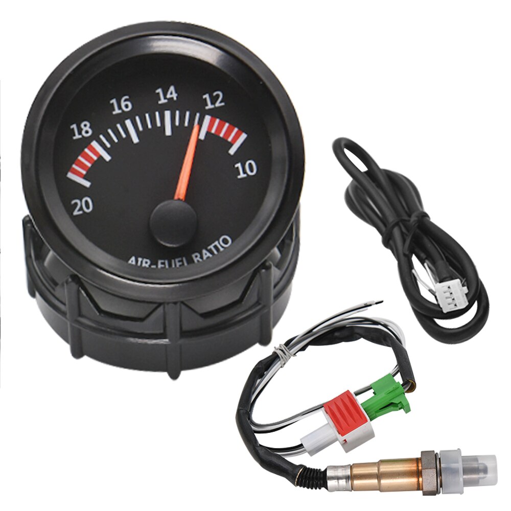 AD Digital 52mm Auto Air Fuel Ratio Gauge + Voltmeter volt Meter Indicator Smoked With Narrowband O2 Oxygen Sensor 0258006028: Auburn
