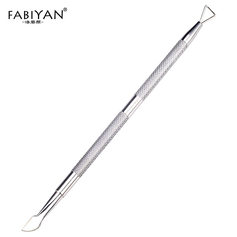 Tige triangulaire pour enlever le vernis à ongles et les cuticules, à Double tête, pour manucure et pédicure, outil de raboteuse de peau morte