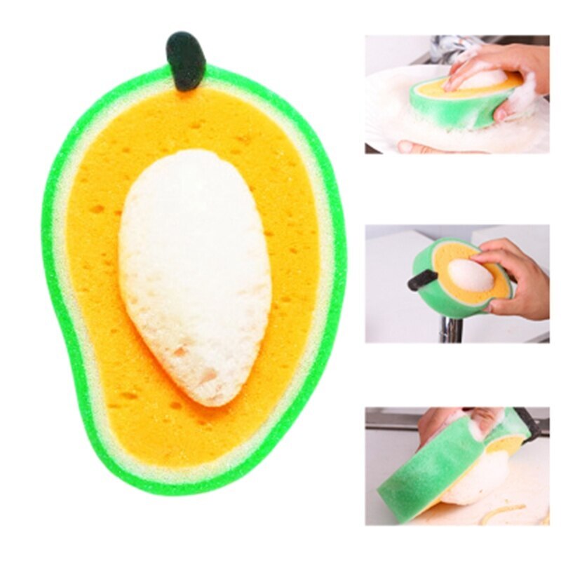 1 Pcs Fruit Vormige Bad Spons Leuke Body Spons Cartoon Bad Spons Bad De Badkamer Benodigdheden Fruit Vorm Voorraad spons