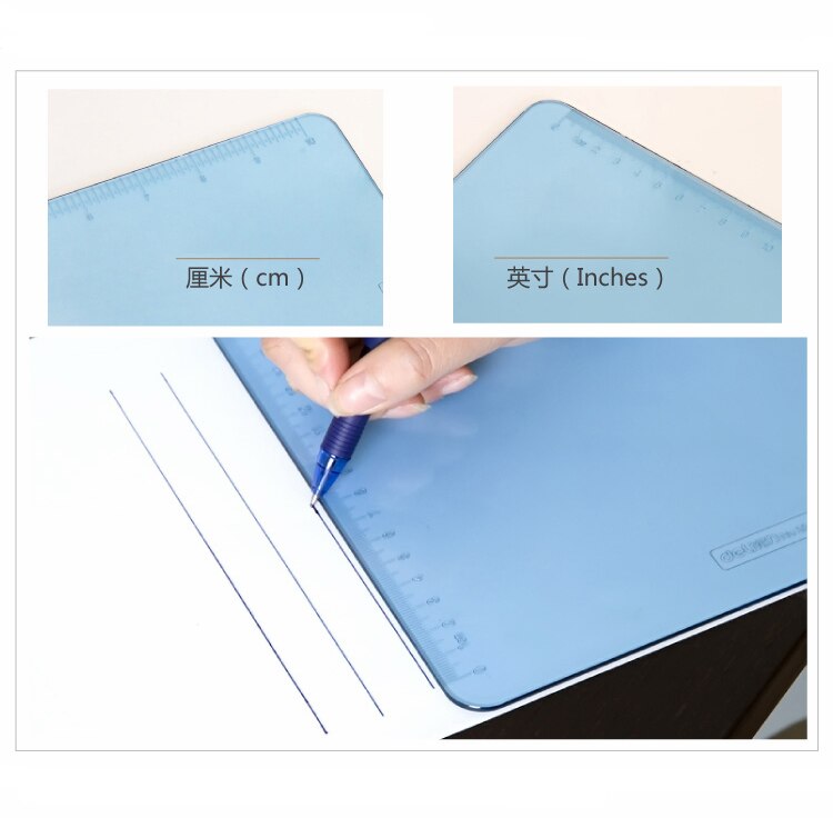 1 Pc/Lot presse-papiers A4 en plastique translucide pour papeterie scolaire et fournitures de bureau