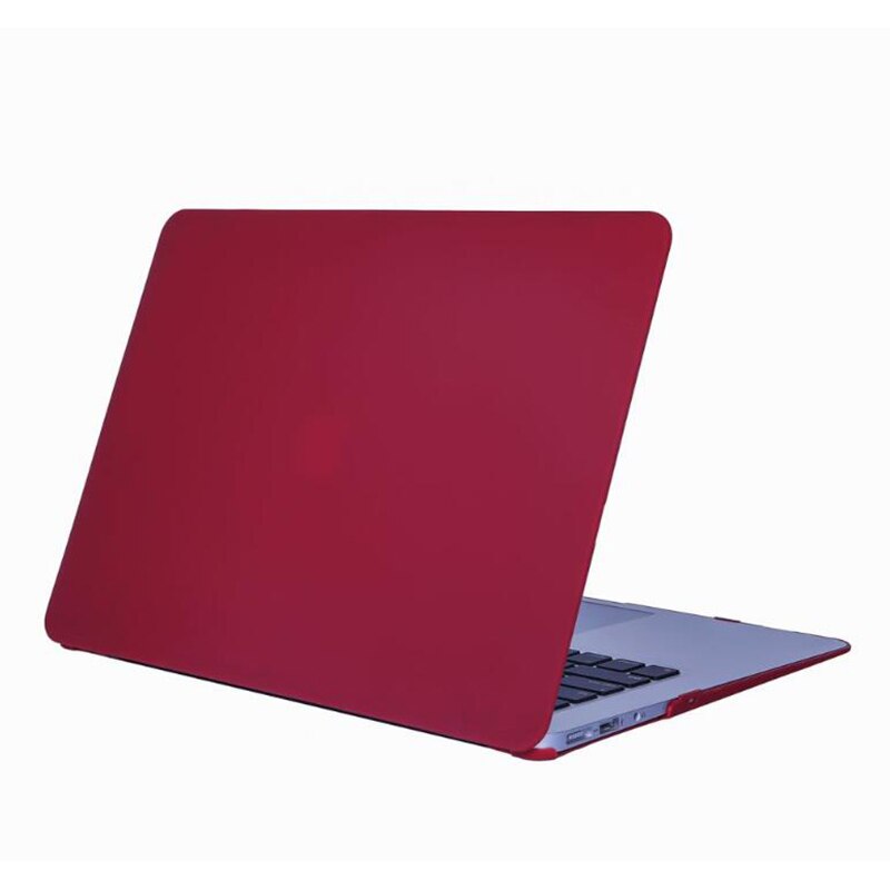 Caso mate para macbook air 11 capa protetora a1370 a1465 fosco escudo de plástico duro: Wine Red