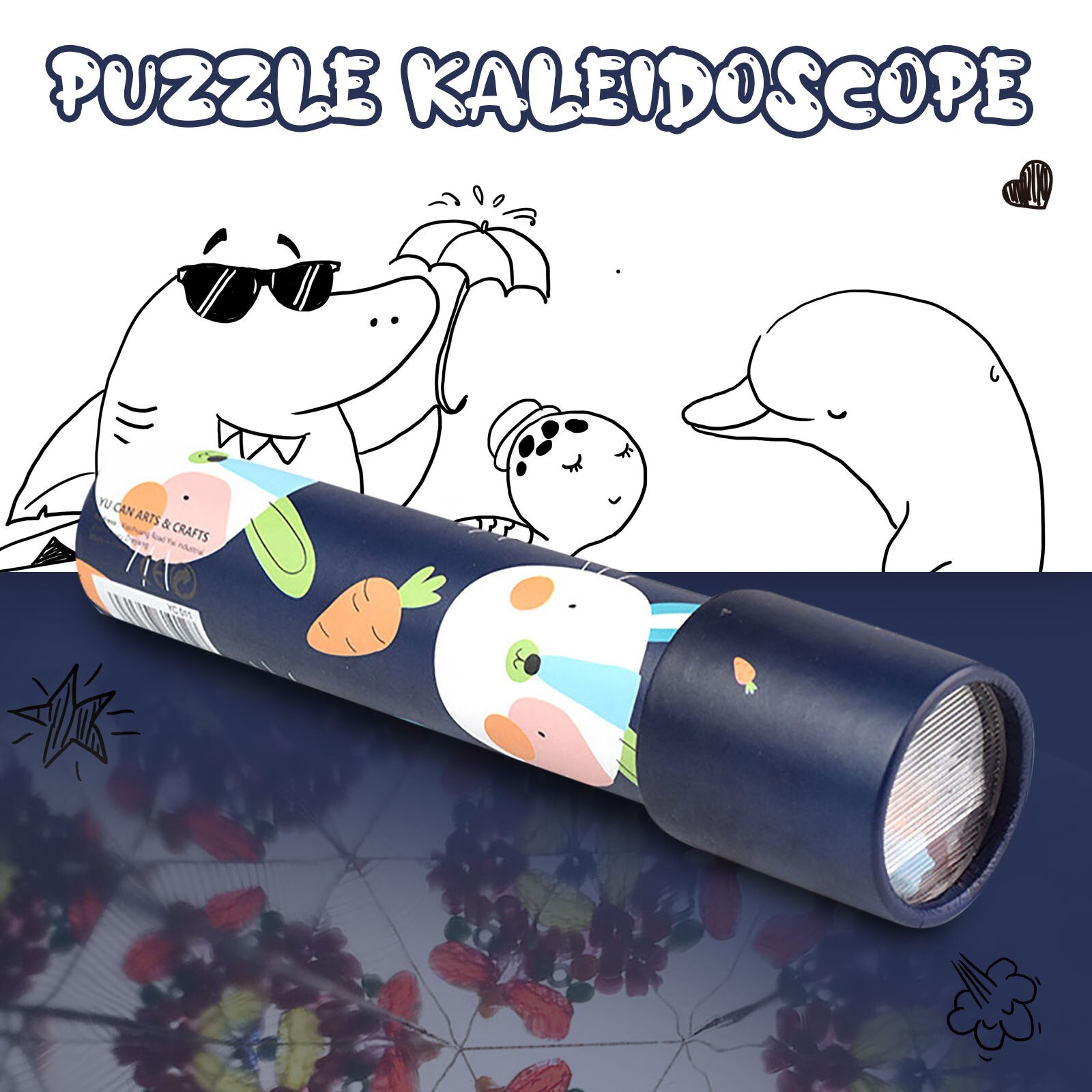 Interaktive Logische Rotierenden Kaleidoskop Magie Klassische Pädagogisches Spielzeug Für freundlicher Karikatur freundlicher 3d einfallsreich Spielzeug # P30