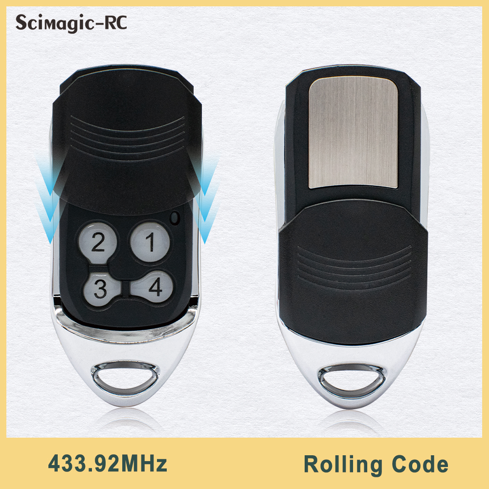 Ditec GOL4 BIXLG4 BIXLP2 BIXLS2 Controle remoto para porta de garagem 433,92 MHz Transmissor de chaveiro para portão