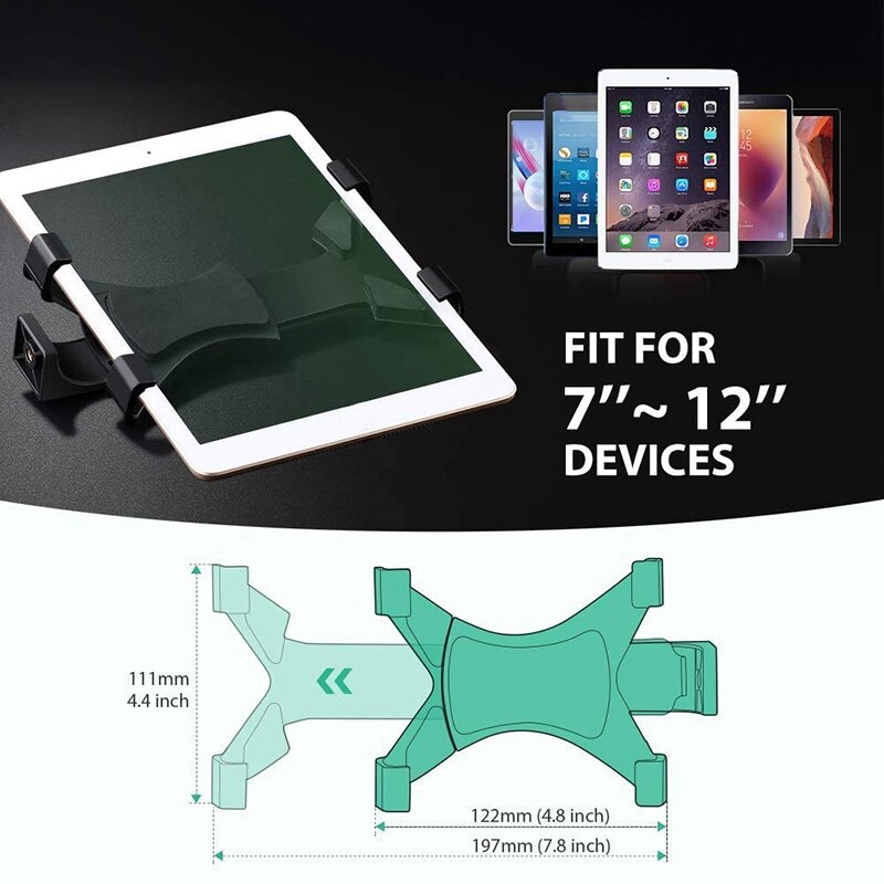 Tripod Horizontal and Vertical Clamp Fixed Enlarge Universal Bracket Rotating Tripod Mount Tablet Computer Clamp Adapter