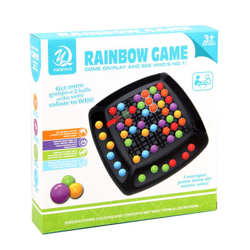 Kinderen Regenboog Bal Eliminatie Spel Puzzel Ouder-kind Interactieve Spelletjes Speelgoed Q6PD