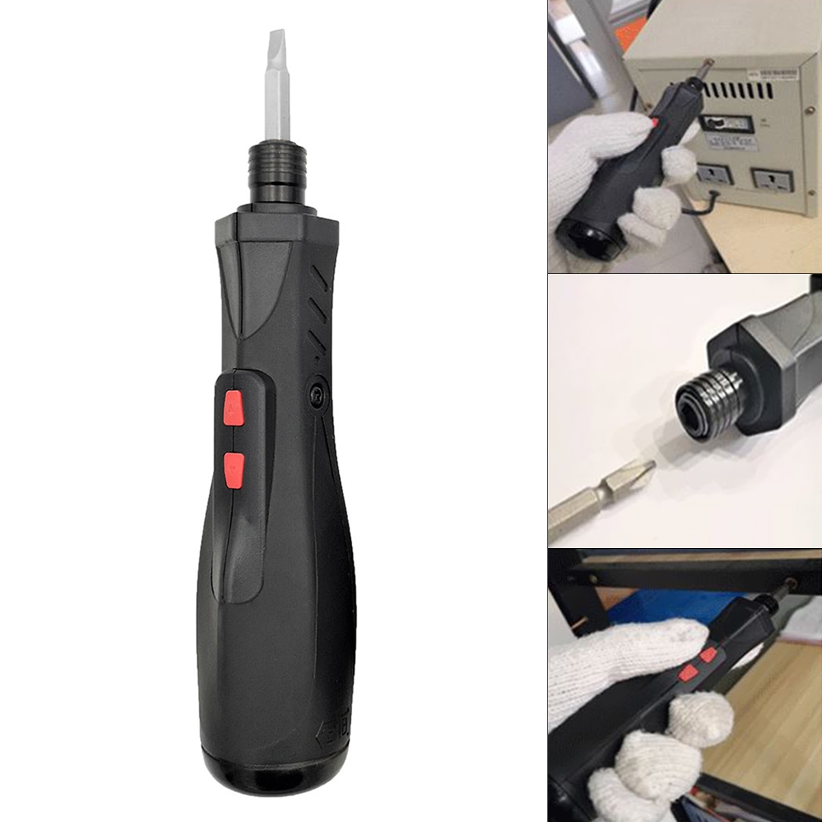 Mini Electric Screwdriver Battery Operated Cordless Screw Driver Drill Tools Bidirectional Switch