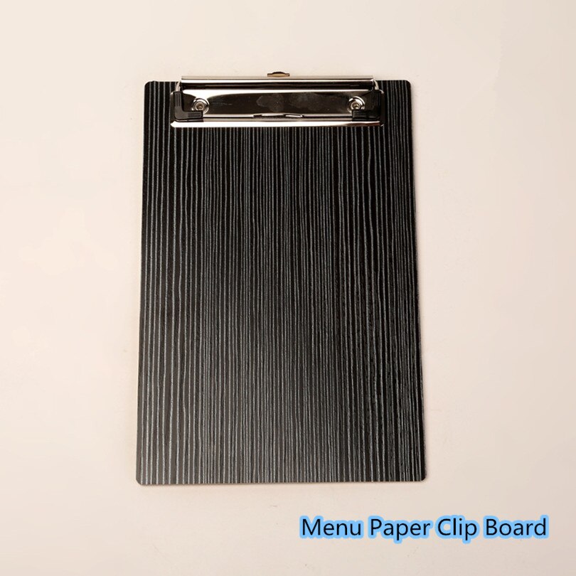 A4 træ menu papirklip bord tegn plakat holder filer dokument menu papir clipboard skriveplade clip klemmappe: 2