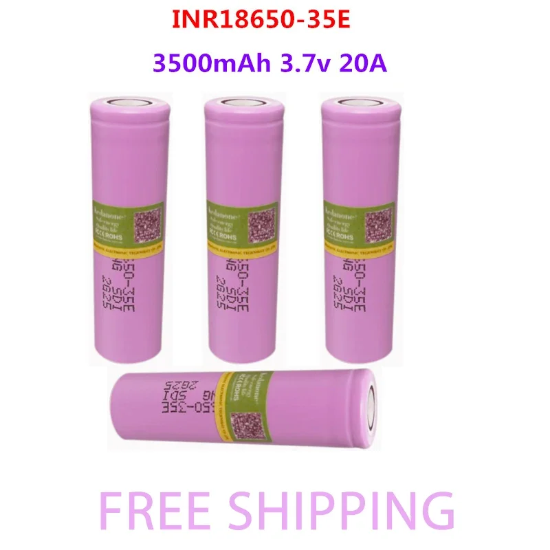 2021New Original made in Korea18650 3500mAh 20A discharge INR18650-35E 3.7v 18650 battery 3.7V rechargable Battery