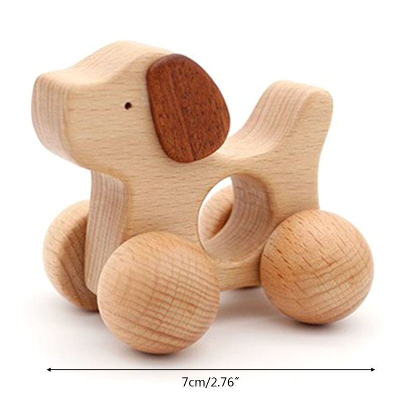 Del bambino Forma di canna Ecofriendly di auto di Legno FAI DA TE bambino Animale Del Fumetto di puzzle Del Giocattolo F3me: 74