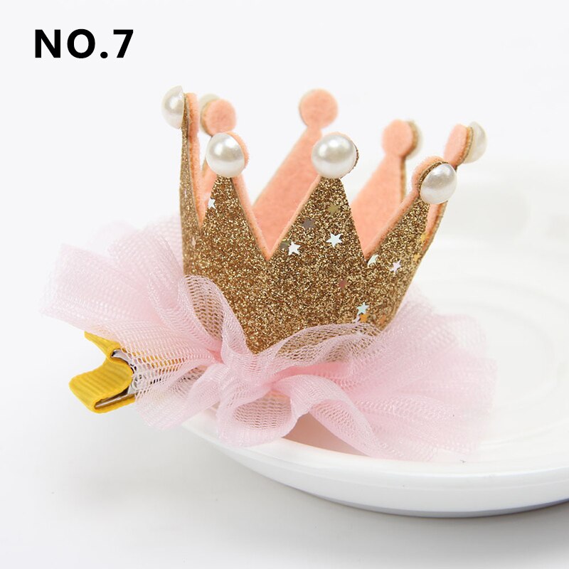 Newborn Head Gold Princess Crown For Little Girls Cute Hair Band Infant Children Hair Accessories Children Birthday Props: 07