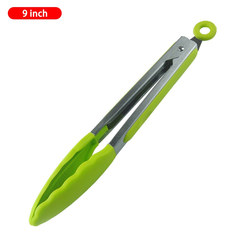 Food Grade Silicone Food Clip Barbecue Clip Bread Clip Multifunctional Kitchen Tool Cooking Tong Clip: green